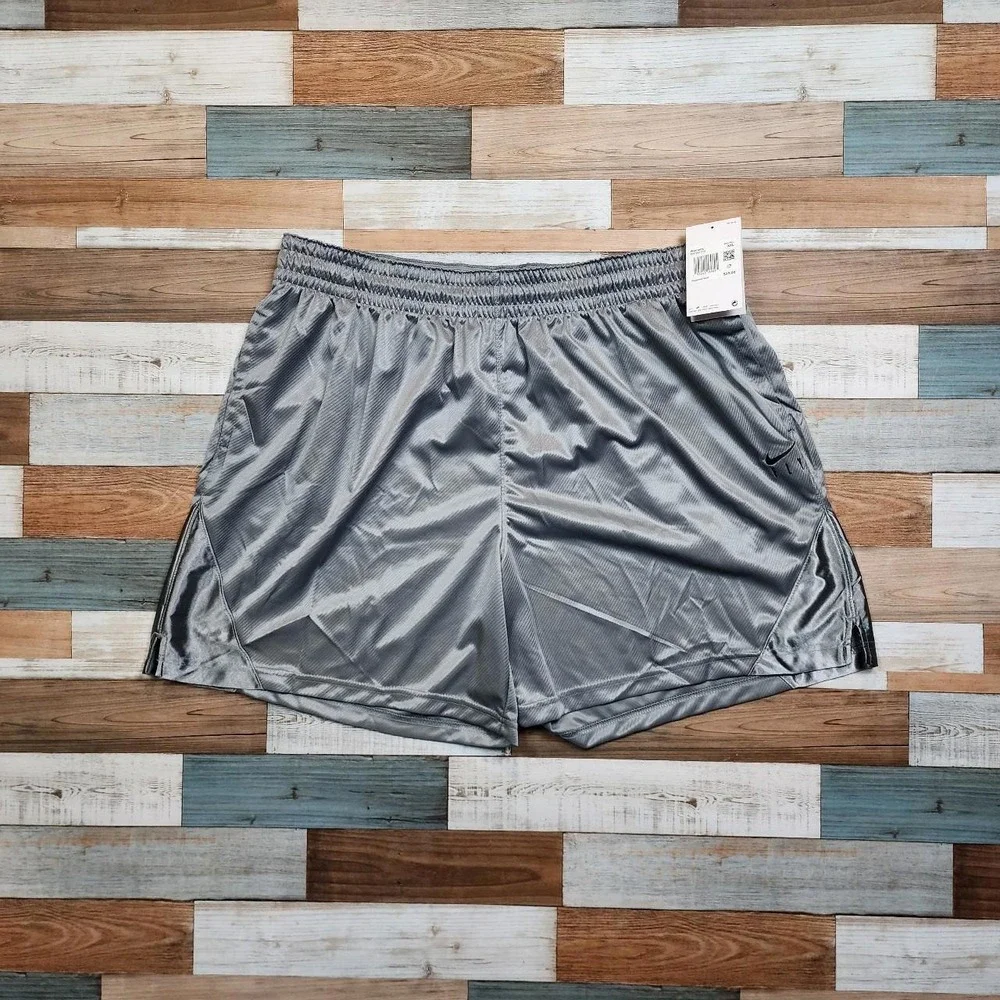 Nike Fly Crossover Women Basketball Shorts Grey Mesh DH7363-073 XXL NWT